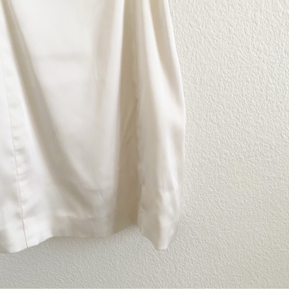 Sunday Best Aritzia Satin Shimmer Slip Dress in Cream 2 - Picture 4 of 8